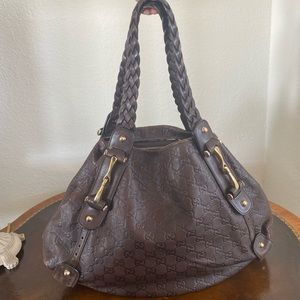 Gucci Pelham Guccissima Leather Shoulder Bag